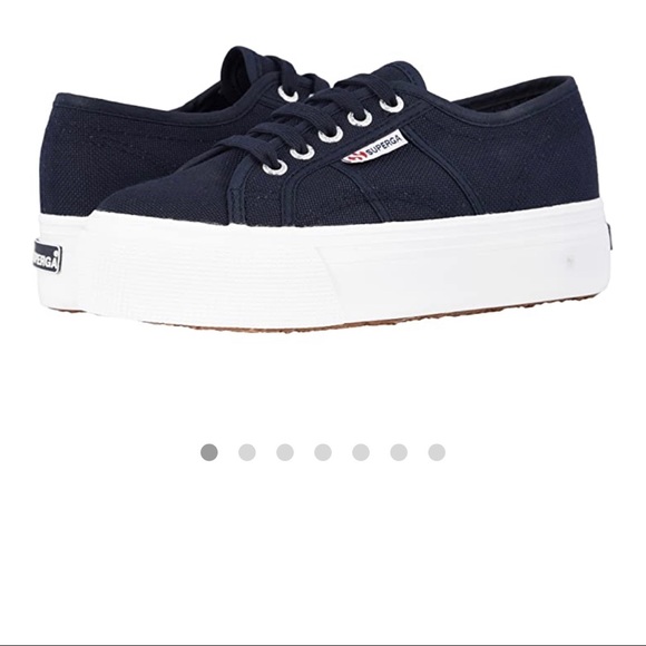 superga platform navy